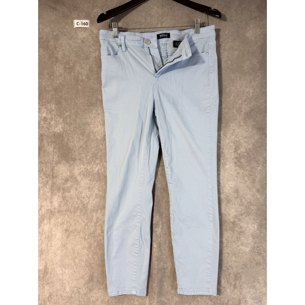 Buffalo David Britton Havana High-Rise Soft Stretch Skinny Ankle Size 10 Lt Blue